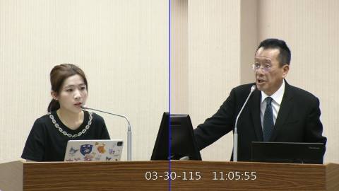2026-03-30 09:00 第11屆 第5會期 主辦單位：外交及國防委員會 徐巧芯委員質詢封面