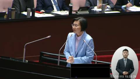 2026-03-31 09:00 第11屆 第5會期 主辦單位：院會 徐欣瑩委員質詢封面