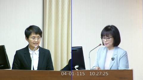 2026-04-01 09:00 第11屆 第5會期 主辦單位：內政委員會 林月琴委員質詢封面