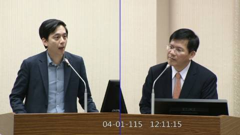 2026-04-01 09:00 第11屆 第5會期 主辦單位：外交及國防委員會 牛煦庭委員質詢封面