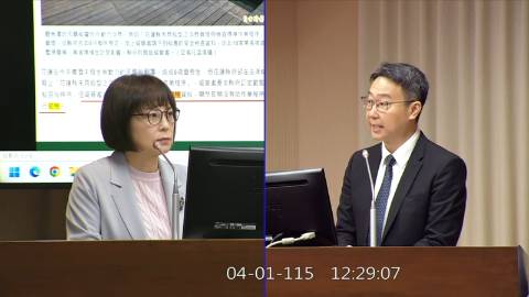 2026-04-01 09:00 第11屆 第5會期 主辦單位：交通委員會 林月琴委員質詢封面