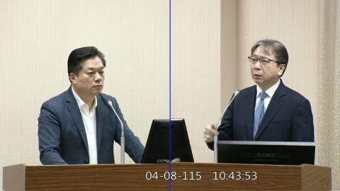 2026-04-08 09:00 第11屆 第5會期 主辦單位：外交及國防委員會 陳俊宇委員質詢封面