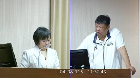 2026-04-08 09:00 第11屆 第5會期 主辦單位：內政委員會 陳雪生委員質詢封面