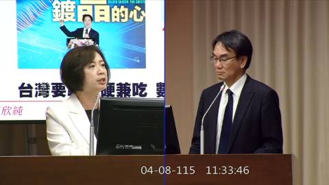 2026-04-08 09:00 第11屆 第5會期 主辦單位：交通委員會 何欣純委員質詢封面