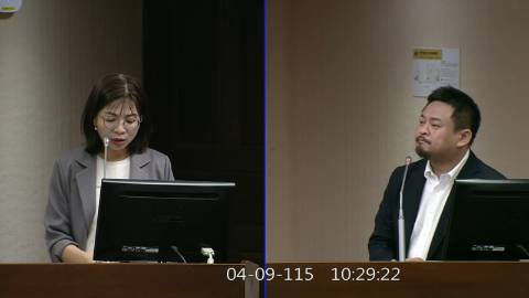 2026-04-09 09:00 第11屆 第5會期 主辦單位：社會福利及衛生環境委員會 林淑芬委員質詢封面