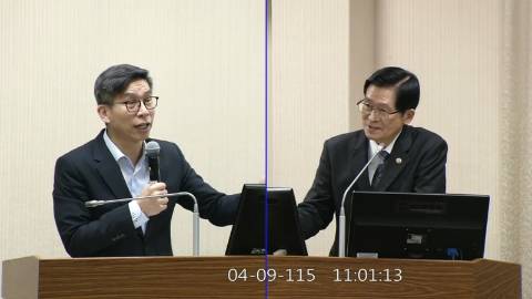 2026-04-09 09:00 第11屆 第5會期 主辦單位：外交及國防委員會 鍾佳濱委員質詢封面