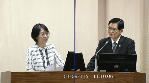 2026-04-09 09:00 第11屆 第5會期 主辦單位：外交及國防委員會 翁曉玲委員質詢封面