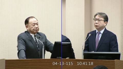 2026-04-13 09:00 第11屆 第5會期 主辦單位：外交及國防委員會 陳永康委員質詢封面
