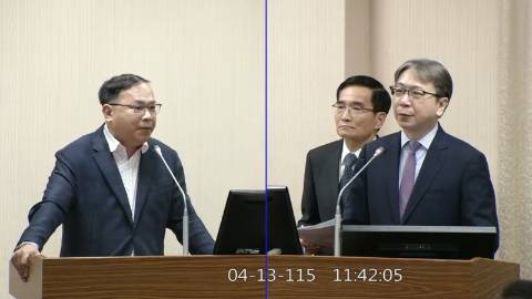 2026-04-13 09:00 第11屆 第5會期 主辦單位：外交及國防委員會 王義川委員質詢封面