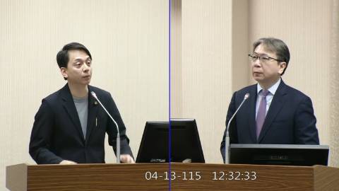 2026-04-13 09:00 第11屆 第5會期 主辦單位：外交及國防委員會 牛煦庭委員質詢封面