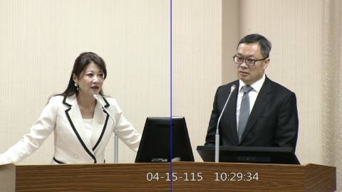 2026-04-15 09:00 第11屆 第5會期 主辦單位：外交及國防委員會 林楚茵委員質詢封面