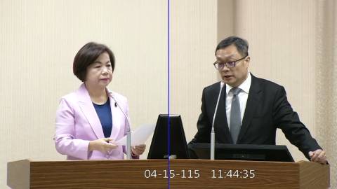 2026-04-15 09:00 第11屆 第5會期 主辦單位：外交及國防委員會 楊瓊瓔委員質詢封面