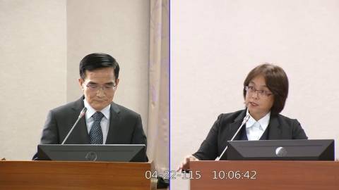 2026-04-22 09:00 第11屆 第5會期 主辦單位：司法及法制委員會 林倩綺委員質詢封面