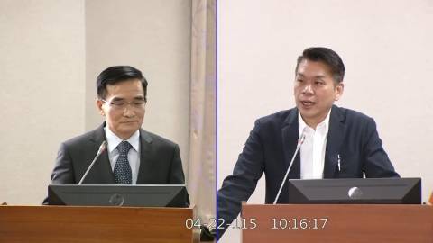 2026-04-22 09:00 第11屆 第5會期 主辦單位：司法及法制委員會 李柏毅委員質詢封面