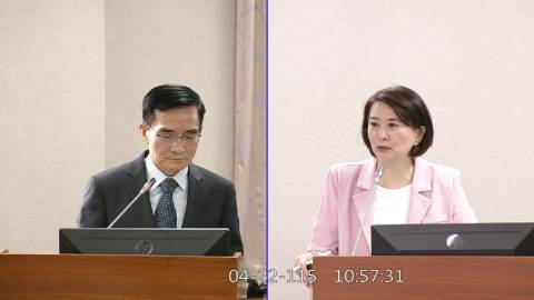 2026-04-22 09:00 第11屆 第5會期 主辦單位：司法及法制委員會 王鴻薇委員質詢封面