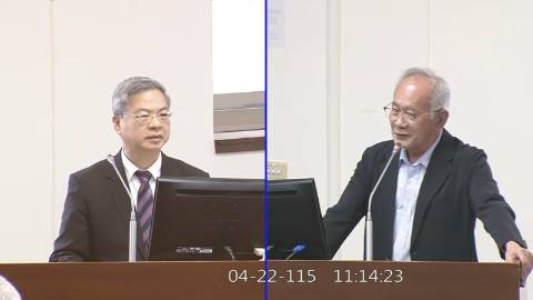 2026-04-22 09:00 第11屆 第5會期 主辦單位：經濟委員會 陳超明委員質詢封面
