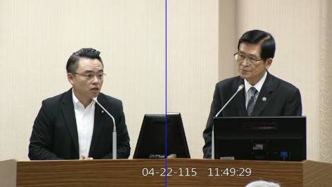 2026-04-22 09:00 第11屆 第5會期 主辦單位：外交及國防委員會 洪孟楷委員質詢封面