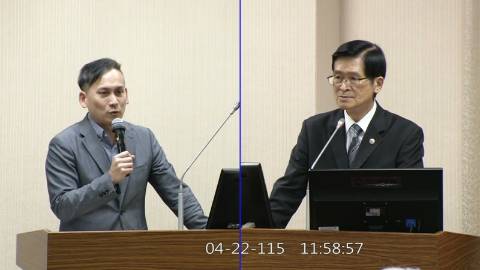 2026-04-22 09:00 第11屆 第5會期 主辦單位：外交及國防委員會 葉元之委員質詢封面