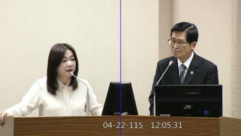 2026-04-22 09:00 第11屆 第5會期 主辦單位：外交及國防委員會 馬文君委員質詢封面
