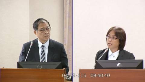 2026-04-23 09:00 第11屆 第5會期 主辦單位：司法及法制委員會 林倩綺委員質詢封面