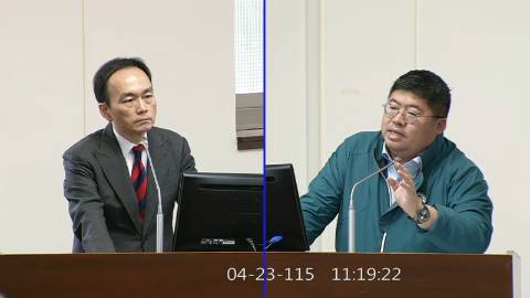 2026-04-23 09:00 第11屆 第5會期 主辦單位：經濟委員會 蔡易餘委員質詢封面