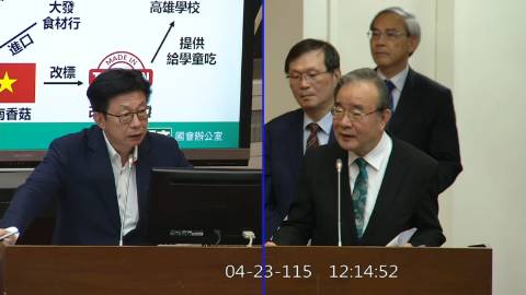 2026-04-23 09:00 第11屆 第5會期 主辦單位：財政委員會 郭國文委員質詢封面