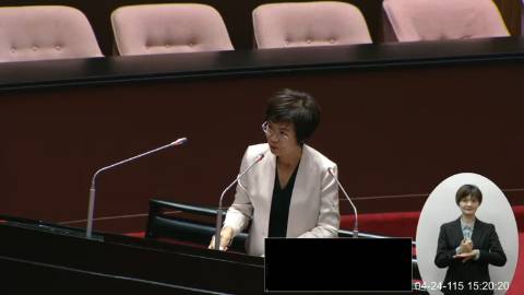 2026-04-24 09:00 第11屆 第5會期 主辦單位：院會 陳素月委員質詢封面