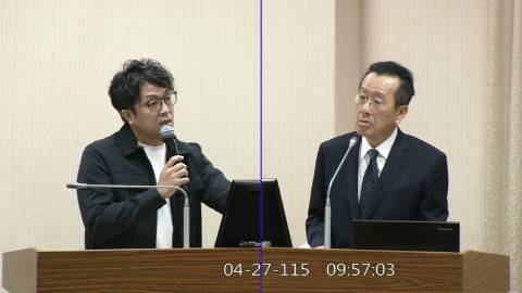 2026-04-27 09:00 第11屆 第5會期 主辦單位：外交及國防委員會 沈伯洋委員質詢封面