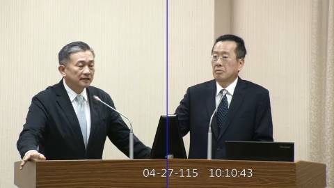 2026-04-27 09:00 第11屆 第5會期 主辦單位：外交及國防委員會 王定宇委員質詢封面