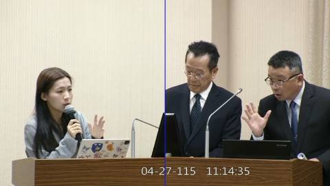 2026-04-27 09:00 第11屆 第5會期 主辦單位：外交及國防委員會 徐巧芯委員質詢封面
