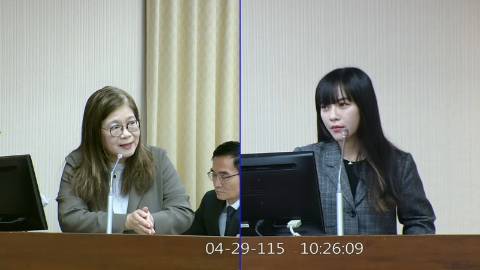 2026-04-29 09:00 第11屆 第5會期 主辦單位：內政委員會 黃捷委員質詢封面