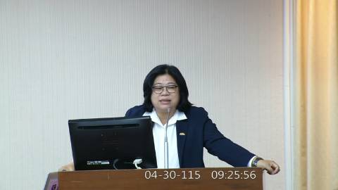 2026-04-30 09:00 第11屆 第5會期 主辦單位：內政委員會 王美惠委員質詢封面
