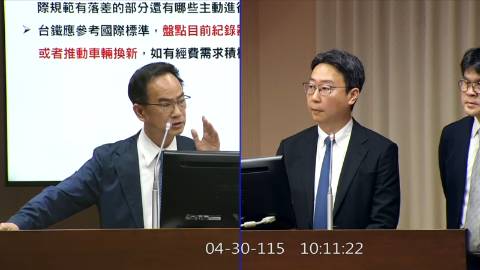 2026-04-30 09:00 第11屆 第5會期 主辦單位：交通委員會 李昆澤委員質詢封面