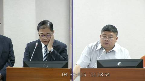 2026-04-30 09:00 第11屆 第5會期 主辦單位：司法及法制委員會 蔡易餘委員質詢封面