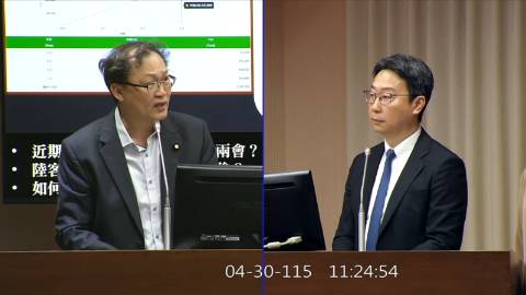 2026-04-30 09:00 第11屆 第5會期 主辦單位：交通委員會 徐富癸委員質詢封面