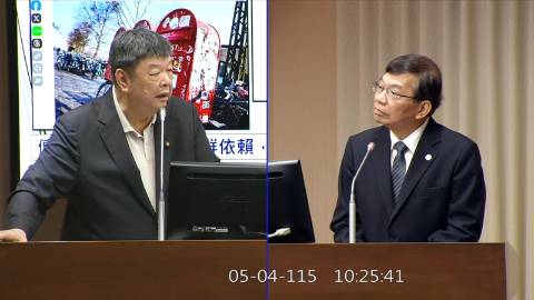2026-05-04 09:00 第11屆 第5會期 主辦單位：交通委員會 陳雪生委員質詢封面