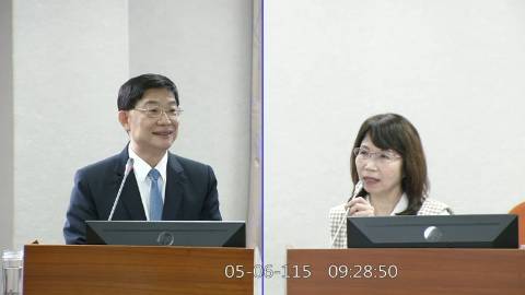 2026-05-06 09:00 第11屆 第5會期 主辦單位：司法及法制委員會 陳昭姿委員質詢封面