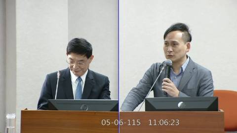 2026-05-06 09:00 第11屆 第5會期 主辦單位：司法及法制委員會 葉元之委員質詢封面