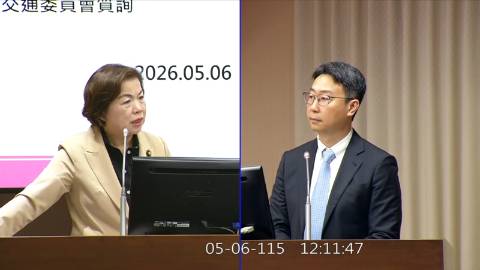 2026-05-06 09:00 第11屆 第5會期 主辦單位：交通委員會 楊瓊瓔委員質詢封面