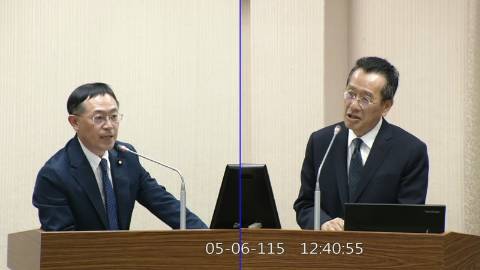 2026-05-06 09:00 第11屆 第5會期 主辦單位：外交及國防委員會 李坤城委員質詢封面