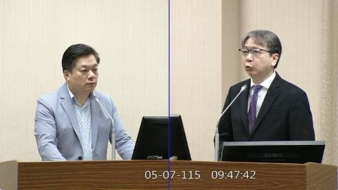 2026-05-07 09:00 第11屆 第5會期 主辦單位：外交及國防委員會 陳俊宇委員質詢封面