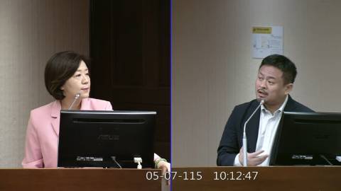 2026-05-07 09:00 第11屆 第5會期 主辦單位：社會福利及衛生環境委員會 王育敏委員質詢封面