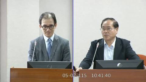 2026-05-07 09:00 第11屆 第5會期 主辦單位：司法及法制委員會 鄭天財Sra Kacaw委員質詢封面
