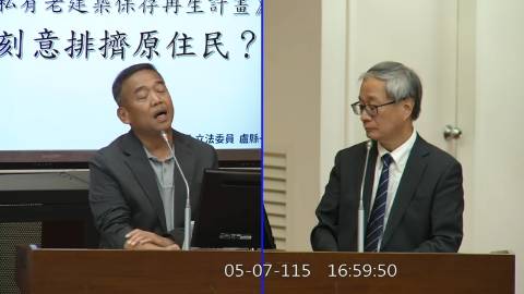 2026-05-07 09:00 第11屆 第5會期 主辦單位：教育及文化委員會 盧縣一委員質詢封面
