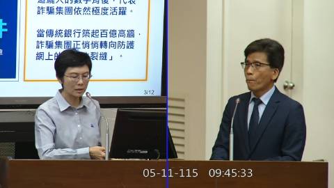 2026-05-11 09:00 第11屆 第5會期 主辦單位：財政委員會 林岱樺委員質詢封面
