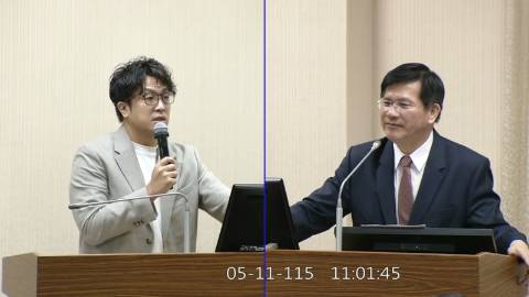 2026-05-11 09:00 第11屆 第5會期 主辦單位：外交及國防委員會 沈伯洋委員質詢封面