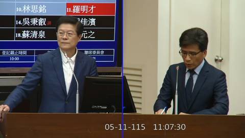 2026-05-11 09:00 第11屆 第5會期 主辦單位:財政委員會 羅明才委員質詢封面