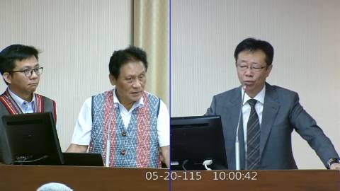2026-05-20 09:00 第11屆 第5會期 主辦單位：內政委員會 張宏陸委員質詢封面