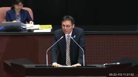 2026-05-22 09:00 第11屆 第5會期 主辦單位：院會 洪毓祥委員質詢封面