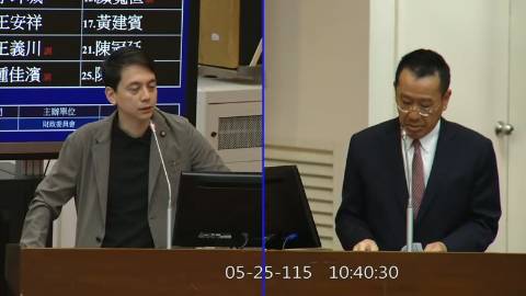 2026-05-25 09:00 第11屆 第5會期 主辦單位:財政委員會 牛煦庭委員質詢封面